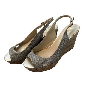 Unisa Metallic Wedge Sandals